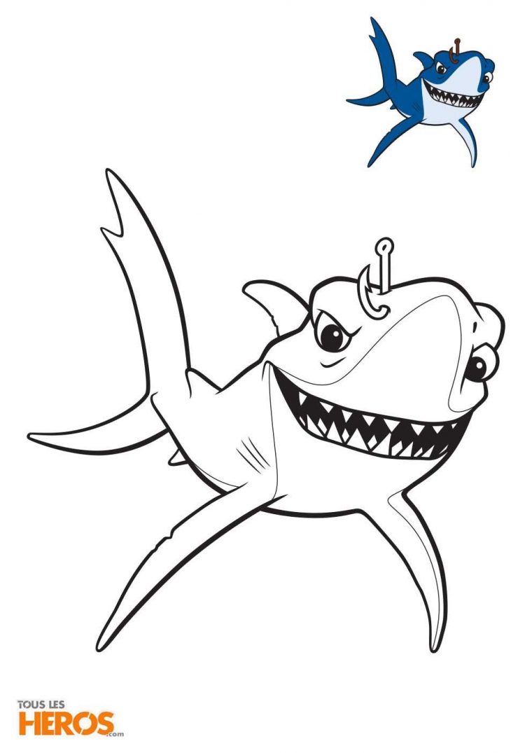 Coloriage Nemo Requin Di 2020 à Dessin De Requin A Colorier Et A Imprimer