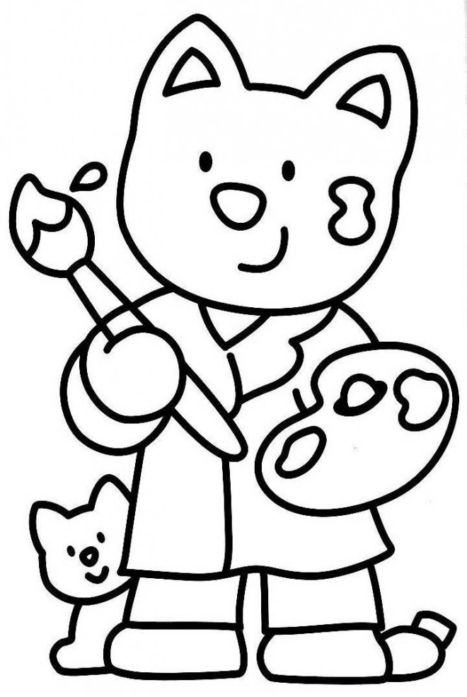 Coloriage Peintre Disney Dessin Gratuit À Imprimer tout Dessin Pour Enfant A Imprimer