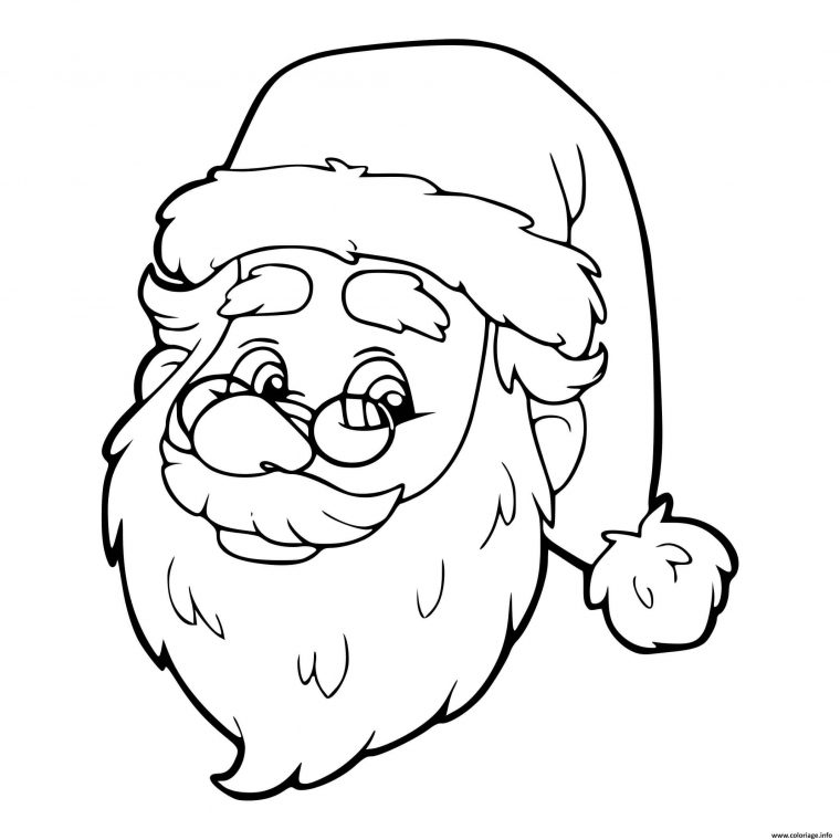 Coloriage Pere Noel Pour Les Enfants De La Maternelle Dessin Noel destiné Noel Coloriage En Ligne