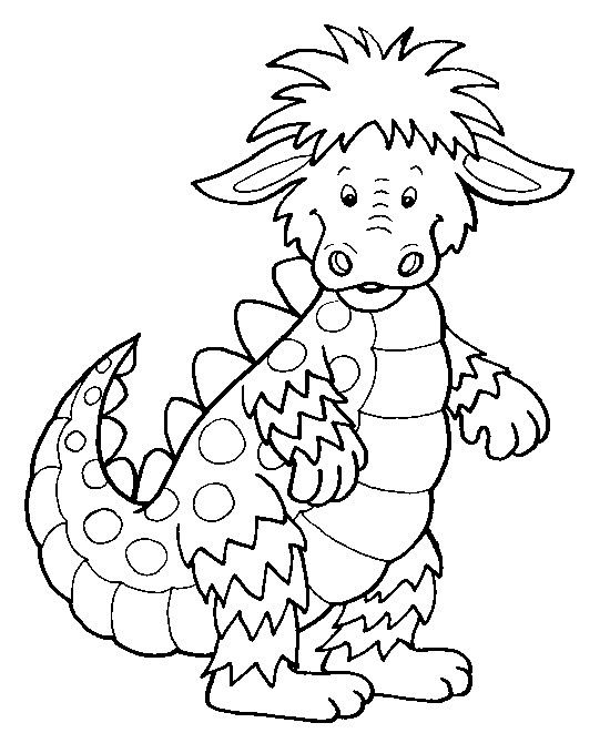 Coloriage Petit Dragon Mignon Dessin Gratuit À Imprimer dedans Dessin A Colorier Facile Qui Crache Du Feu