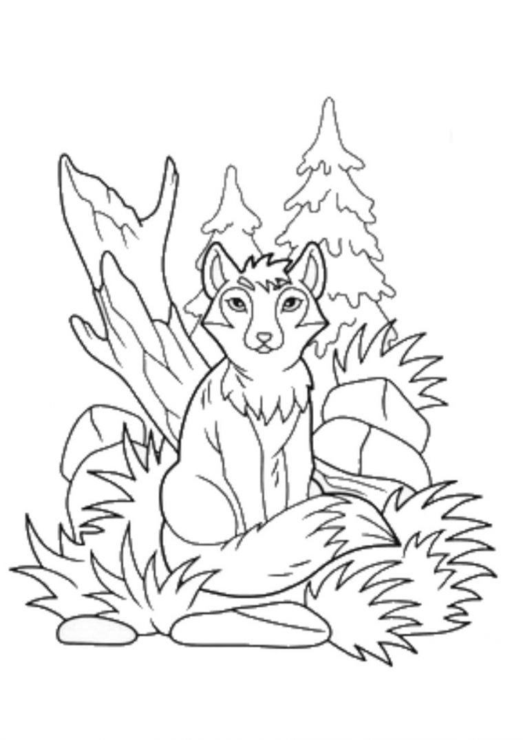 Coloriage Renard Par Lolo – Fichier Pdf encequiconcerne Dessin A Colorier Et A Imprimer Renard