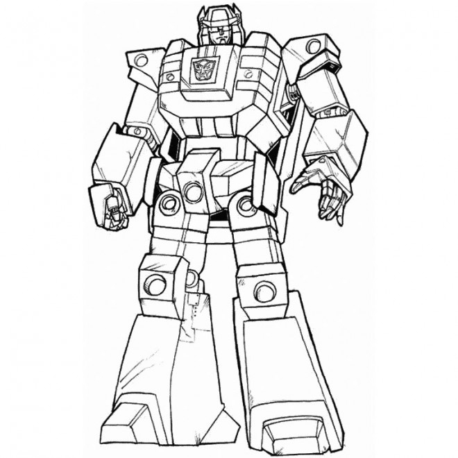Coloriage Robot Combattant Dessin Gratuit À Imprimer intérieur Dessin De Robot A Colorier Et A Imprimer