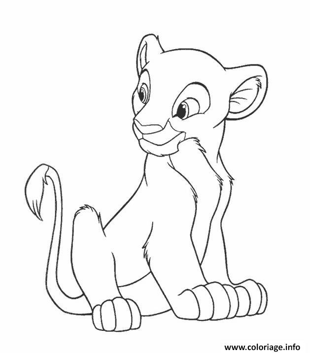 Coloriage Roi Lion Nala Lionceau – Jecolorie concernant Dessin A Colorier Imprimer Roi Lion