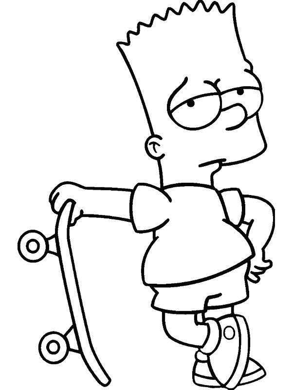 Coloriage Simpson Bart Avec Son Skate Dessin Gratuit À Imprimer pour Dessin A Colorier Et Imprimer Simpsons Coloriage Simpson Bart Avec Son Skate Dessin Gratuit À Imprimer pour Dessin A Colorier Et Imprimer Simpsons