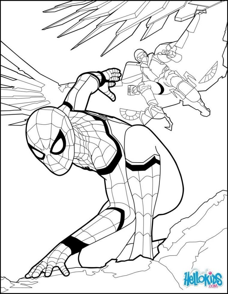 Coloriage Spiderman Homecoming A Imprimer En 2020 (Avec Images pour Dessin Spiderman Facile A Colorier