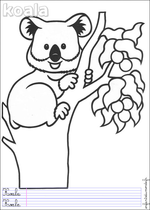 Coloriage Tigre Mandala: Coloriage Animaux Koala concernant Coloriage Mandala Koala