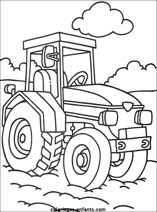 Coloriage Tracteur À Imprimer Pour Les Enfants – Cp26289 dedans Dessin A Colorier Gratuit A Imprimer Tracteur