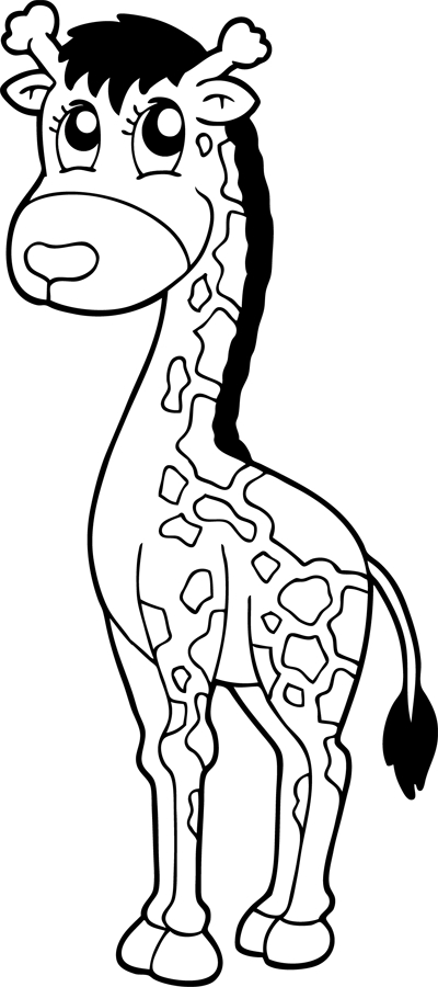 Coloriage : Une Girafe – Turbulus, Jeux Pour Enfants à Coloriage Animaux 7 À Imprimer