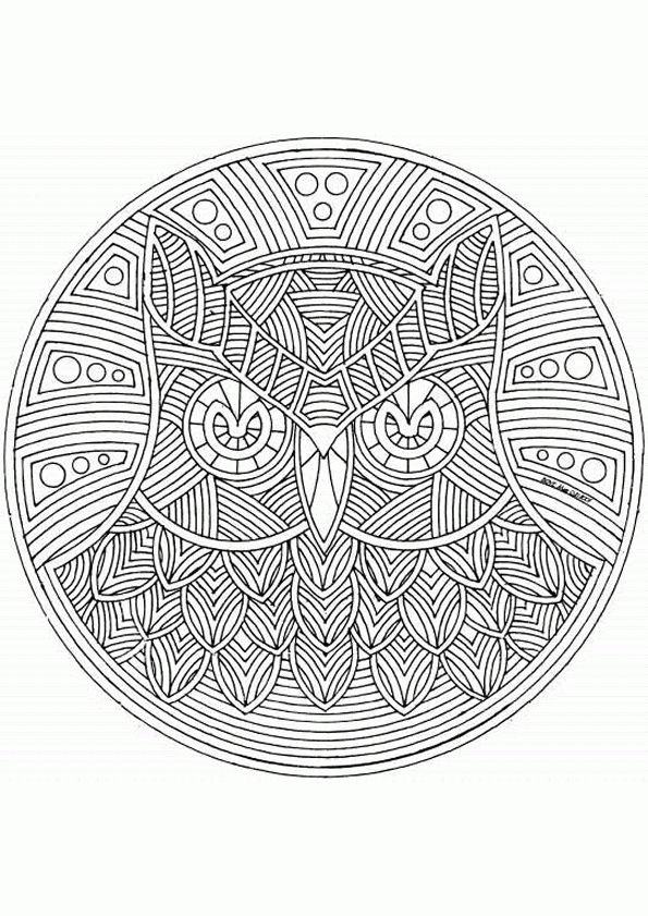 Coloriage204: Coloriage De Mandala Difficile tout Coloriage Mandala Juin