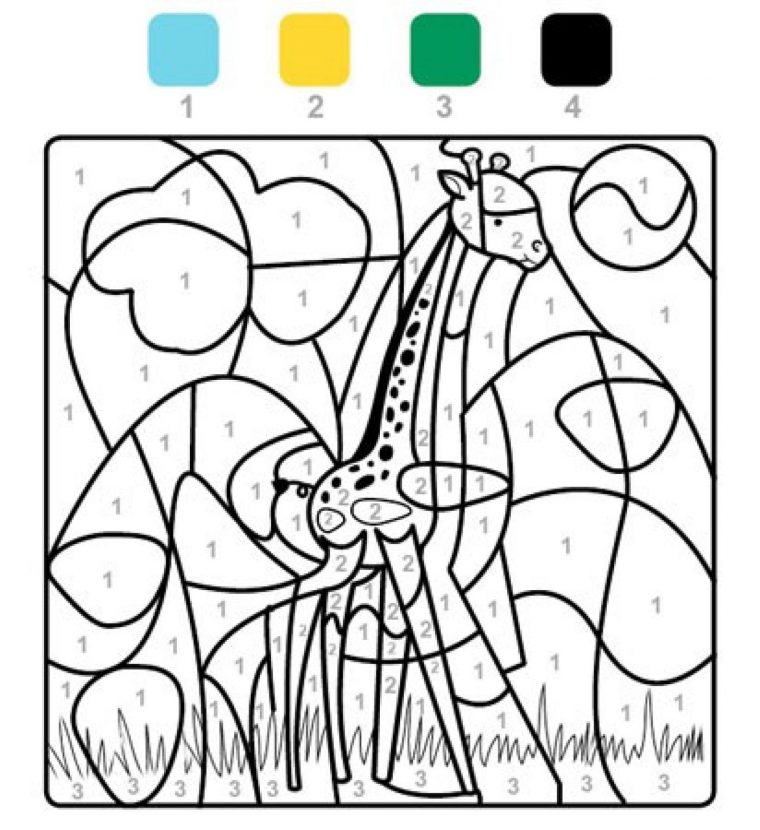Coloriages Animaux Sauvages : Coloriage Magique De Girafe dedans Coloriage Animaux 6 Mois Coloriages Animaux Sauvages : Coloriage Magique De Girafe dedans Coloriage Animaux 6 Mois
