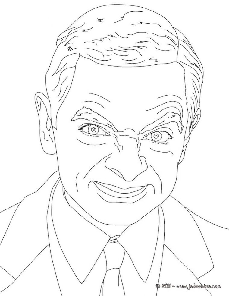 Coloriages Coloriage De Mister Bean – Fr.hellokids concernant Dessin A Colorier Et A Imprimer Ùni