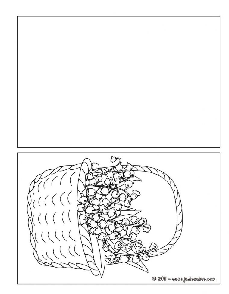 Coloriages Coloriage Panier De Muguet À Imprimer – Fr.hellokids à Application Coloriage En Ligne Gratuit