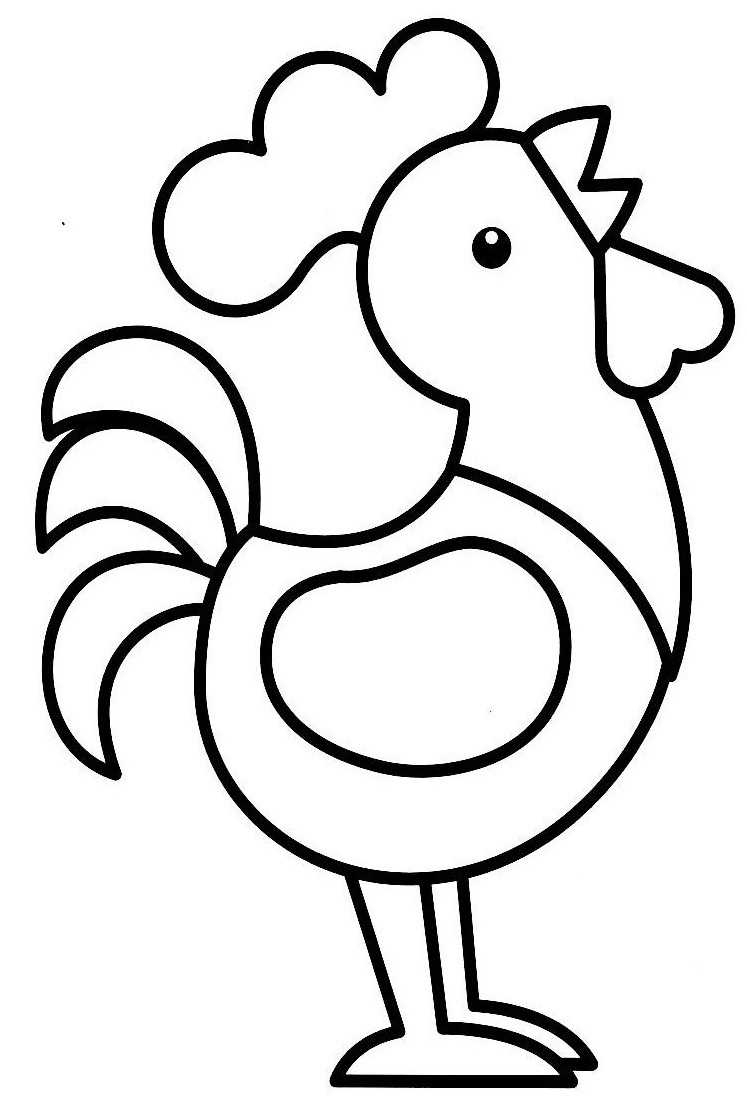 Coloriages Coq (Animaux) – Album De Coloriages tout Coloriage Animaux À Dessiner