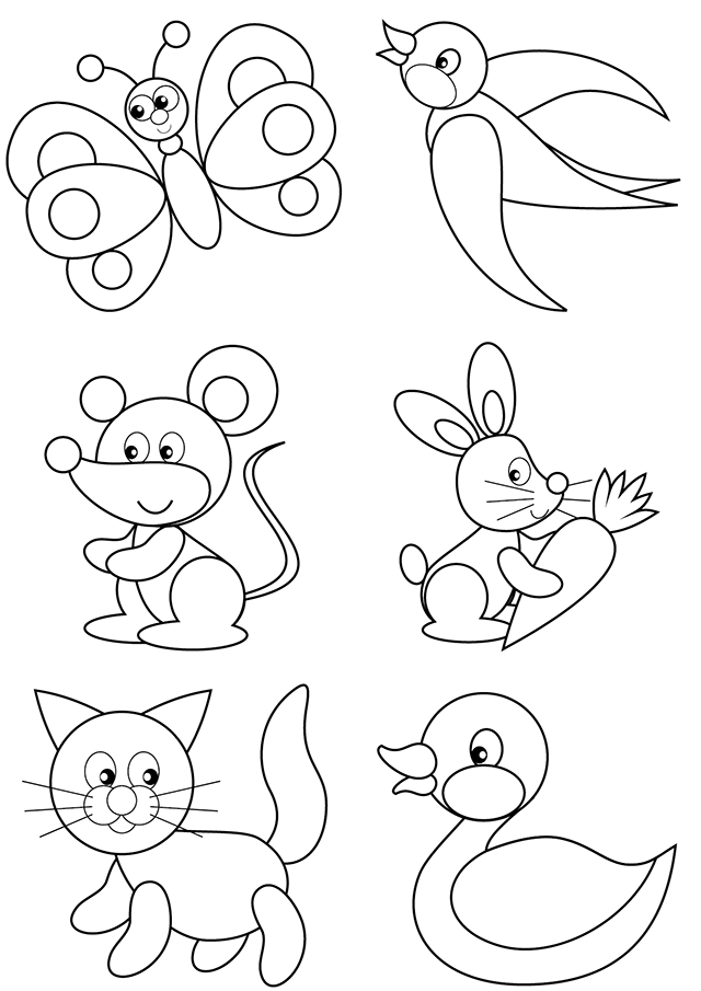 Coloriages D'Animaux Pour Les Tout Petits – Turbulus, Jeux Pour Enfants dedans Coloriage Animaux Pour 3 Ans