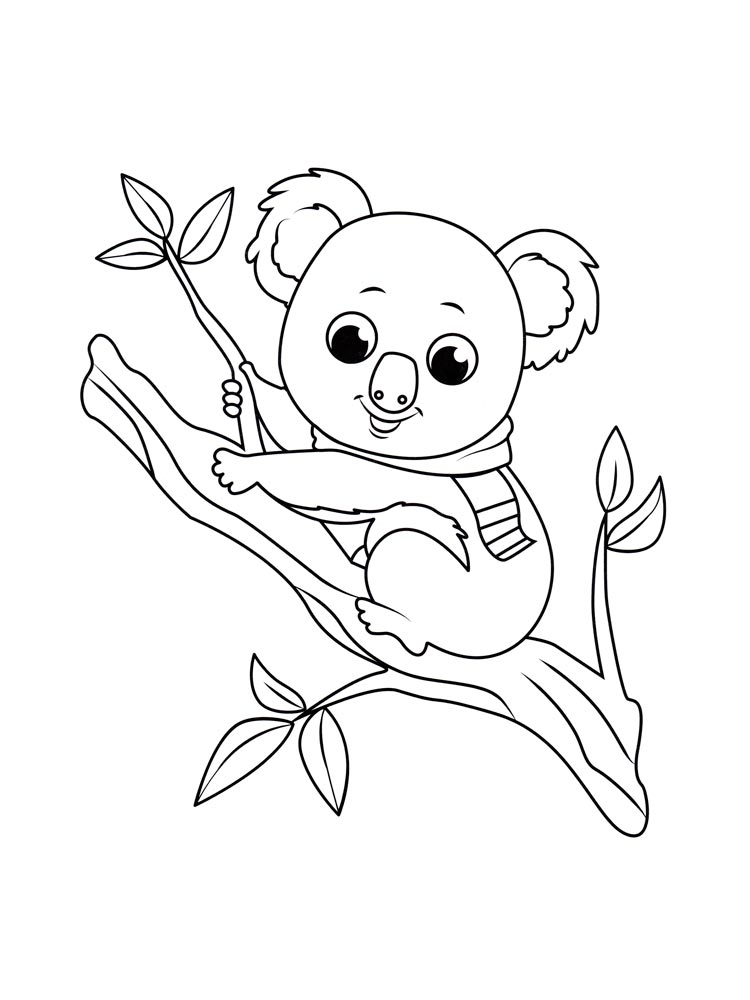 Coloriages Koala Gratuits À Imprimer Pour Les Enfants destiné Coloriage Animaux Ëtre