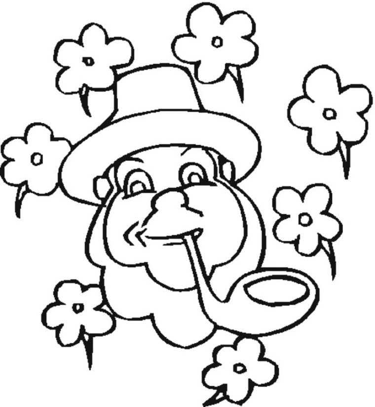 Coloriages: Leprechaun Imprimable, Gratuit, Pour Les Enfants Et Les Adultes tout Coloriage Maternelle Pdf 8 Ans