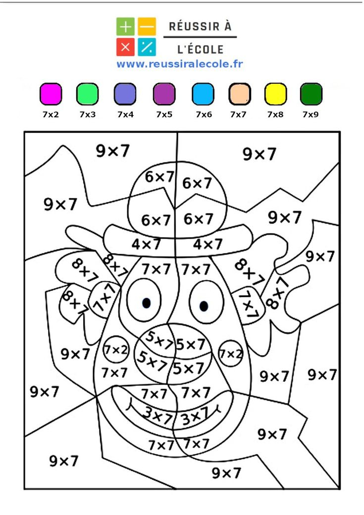 Coloriages Magiques Multiplication | Table De 7 , 8 , 9 | Coloriage intérieur Coloriage Magique Ce2 Multiplication