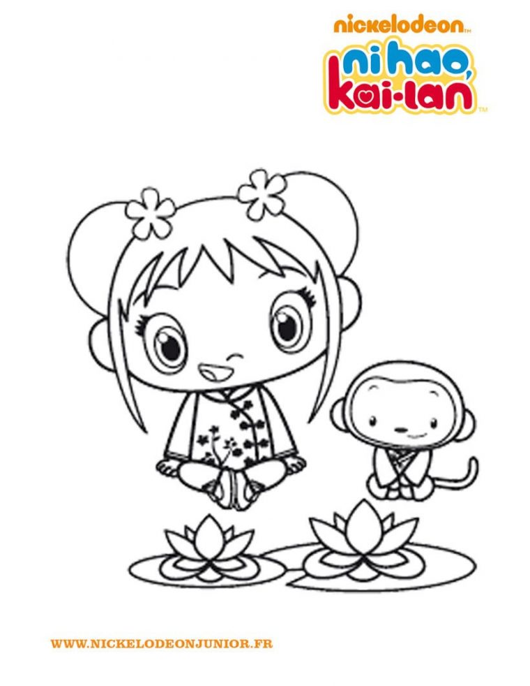 Coloriages Ni Hao Kai Lan À Colorier En Ligne - Fr.hellokids à Coloriage En Ligne Ours