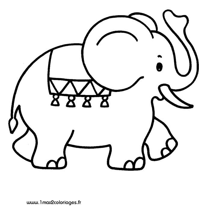 Coloriages Pour Les 3 – 4 Ans – Jumbo L'Éléphant A Imprimer intérieur Coloriage Animaux 3 Ans