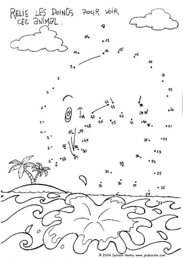 Coloriages Relie Les Points Pour Voir L'Animal 2 – Fr.hellokids à Application Coloriage En Ligne Gratuit