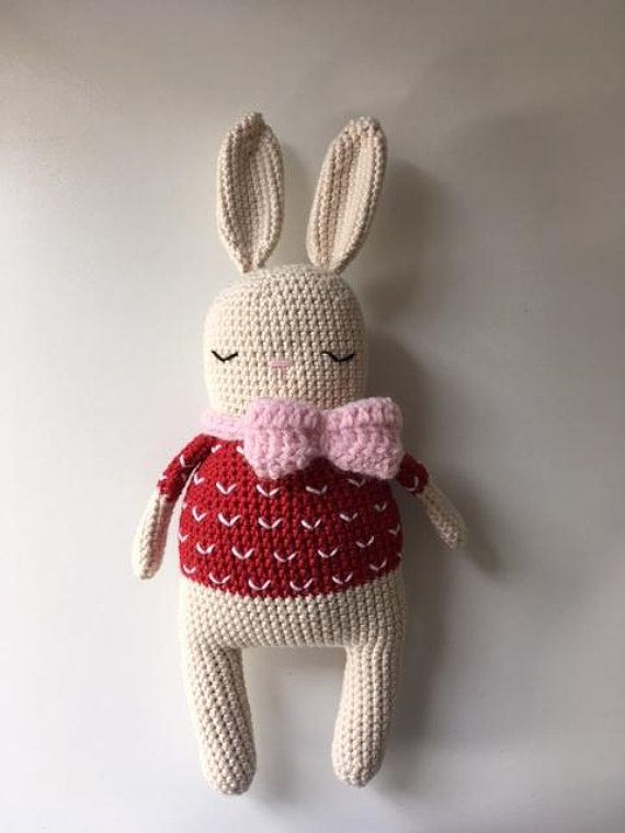Crochet Pattern Double-Pattern Bunny / Häkel Anleitung | Etsy concernant Le Lapin De Miel Henri Da¨s