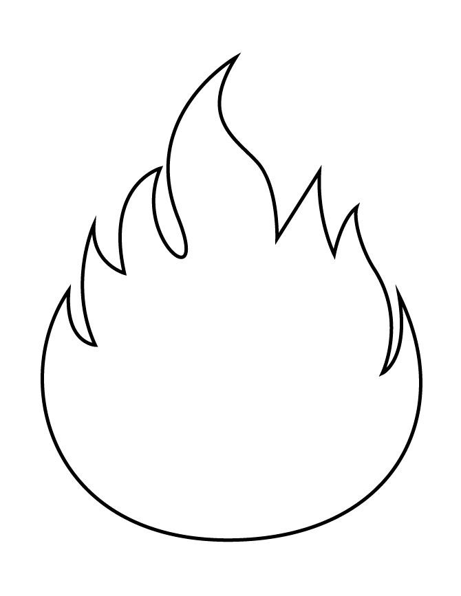 fire coloring pages
