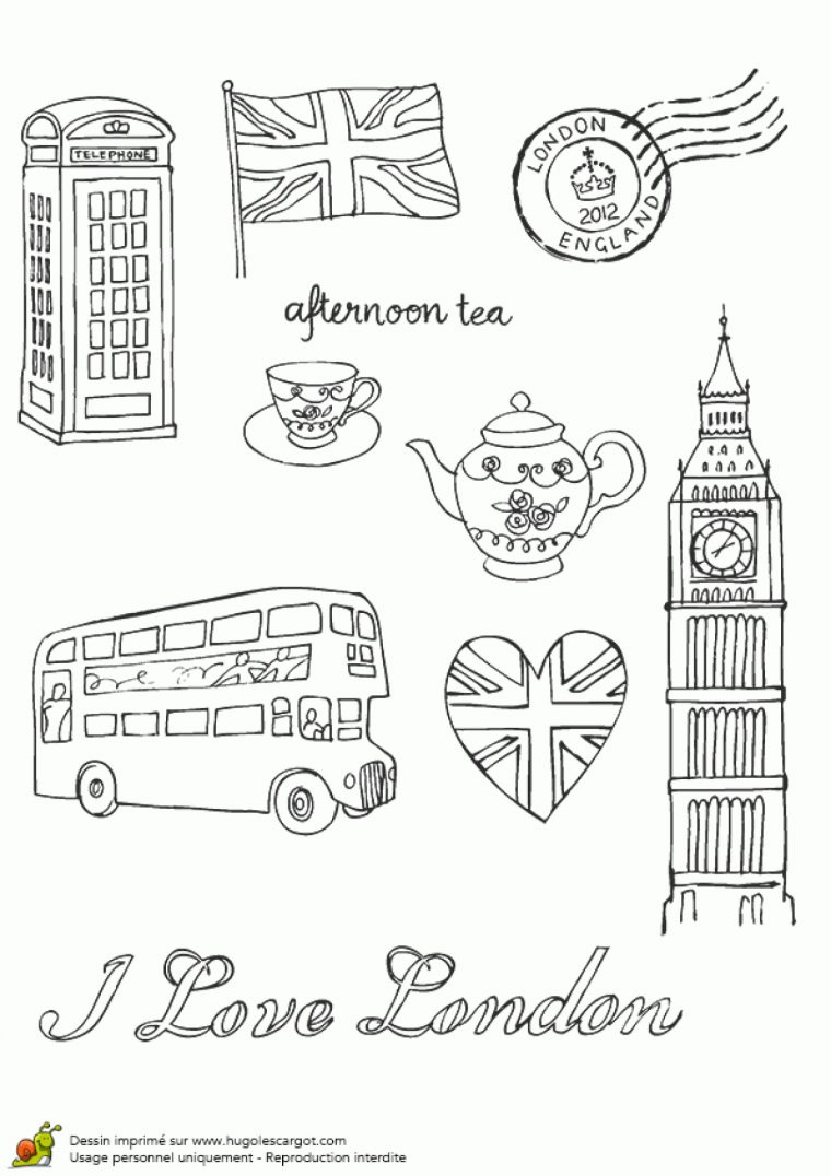 Dessin Anglais A Imprimer à Big Ben Dessin Page De Garde En Couleur