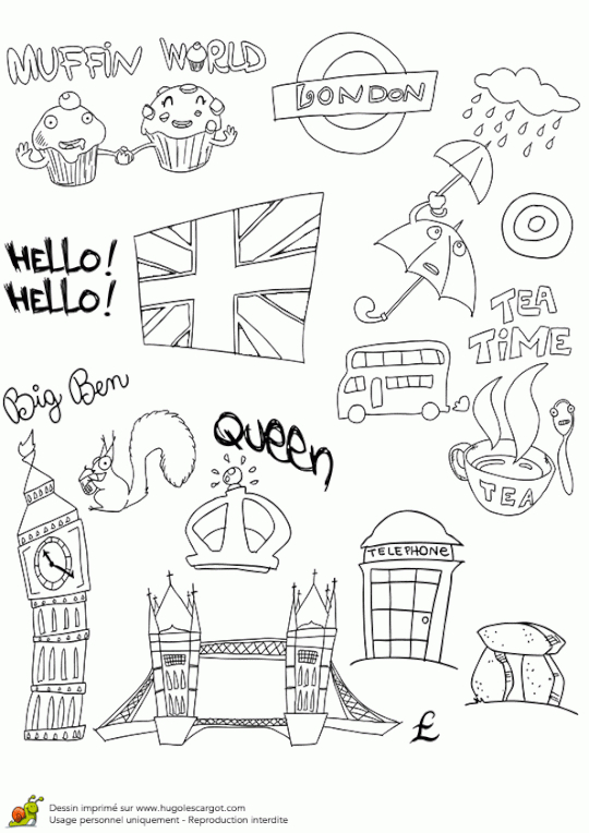 Dessin Angleterre Facile – Dessins En Couleur Gratuits destiné Big Ben Dessin Page De Garde En Couleur
