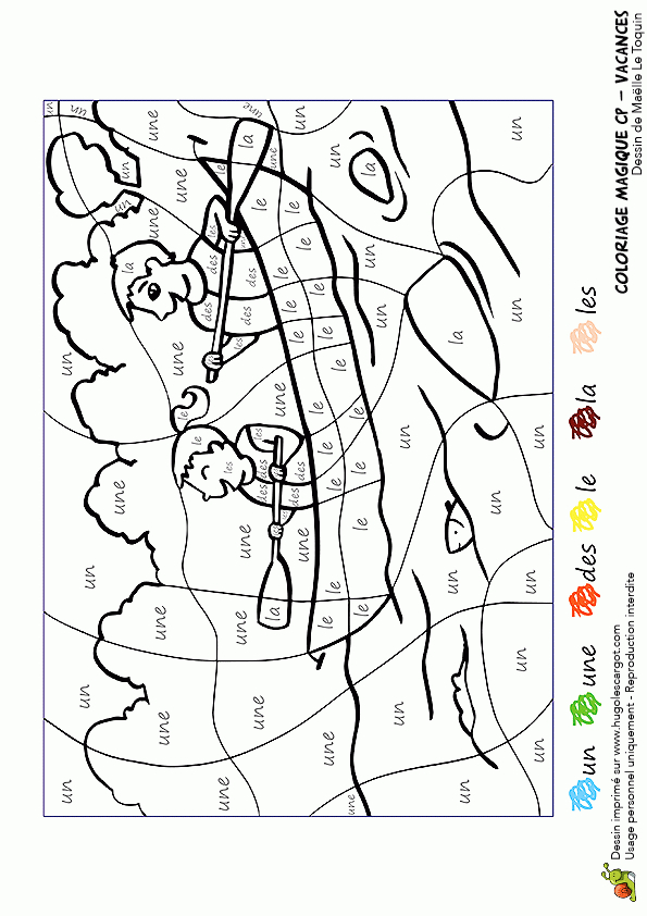 Dessin Coloriage Magique Cp Vacances Et Canoë destiné Cp Coloriage Magique Dessin Coloriage Magique Cp Vacances Et Canoë destiné Cp Coloriage Magique