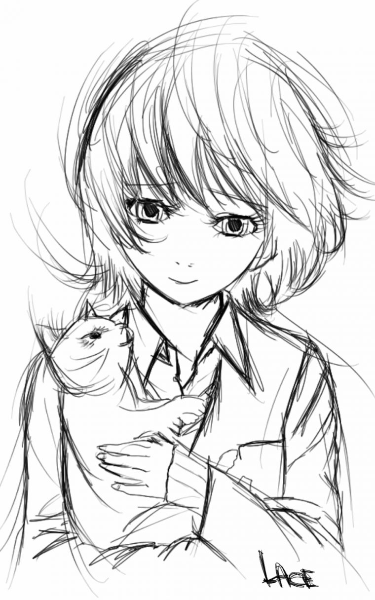 Dessin De Manga dedans Coloriage De Manga Tete A Imprimer