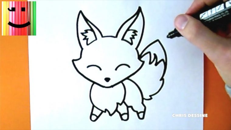 Dessin Facile – Comment Dessiner Un Renard Kawaii – Chris Dessine – concernant Dessin A Colorier Facile A Faire Dessin Facile – Comment Dessiner Un Renard Kawaii – Chris Dessine – concernant Dessin A Colorier Facile A Faire
