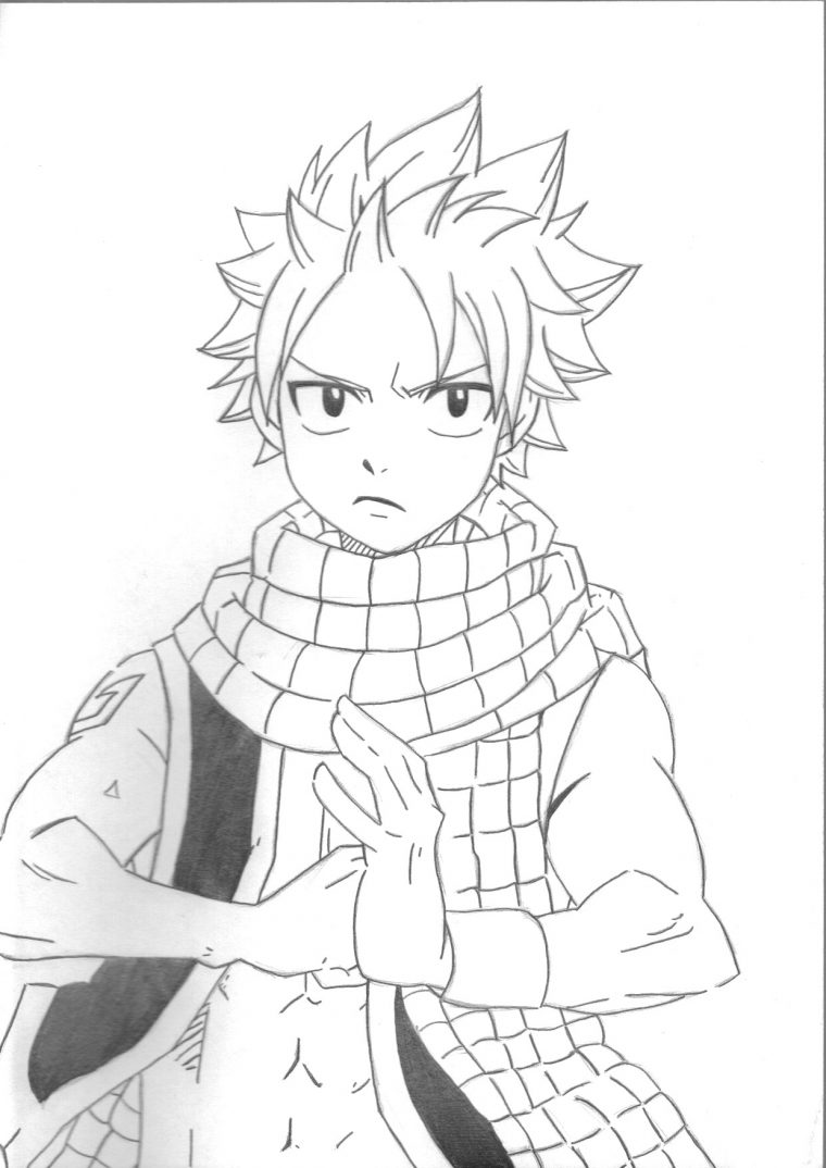 Dessin Facile Natsu pour Dessin Facile Manga A Imprimer