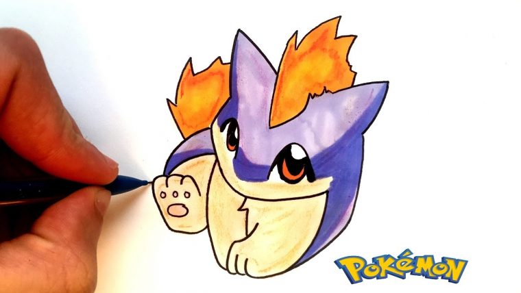 Dessin Feurisson Kawaii – Pokémon – dedans Pokemon Facile A Dessiner