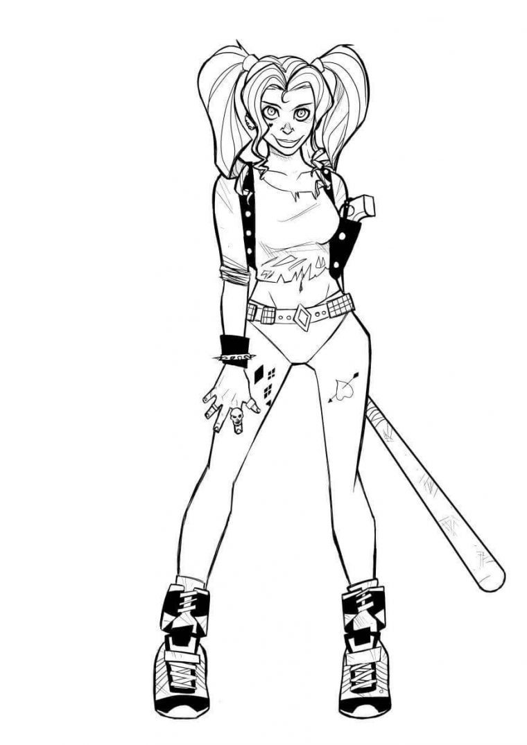 Dessin Harley Quinn Noir Et Blanc : Coloriage Harley Quinn Daddys Lil destiné Dessin A Colorier Facile Queen Dessin Harley Quinn Noir Et Blanc : Coloriage Harley Quinn Daddys Lil destiné Dessin A Colorier Facile Queen