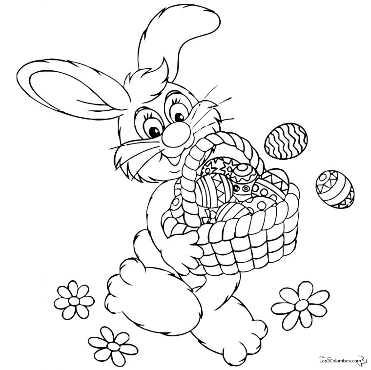 Dessin Oeuf Et Lapin De Paques 39 – Coloriage En Ligne Gratuit Pour Enfant serapportantà Oeuf Coloriage En Ligne