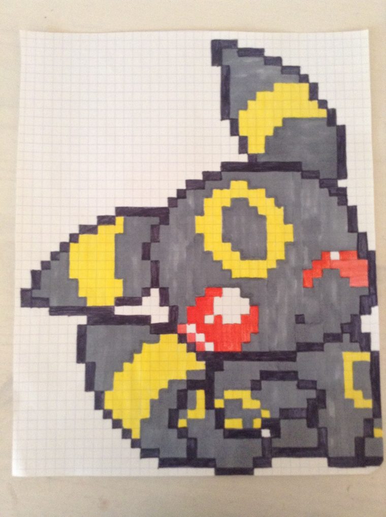 Dessin Pixel Pokémon Evoli serapportantà Tuto Nymphali Pokacmon