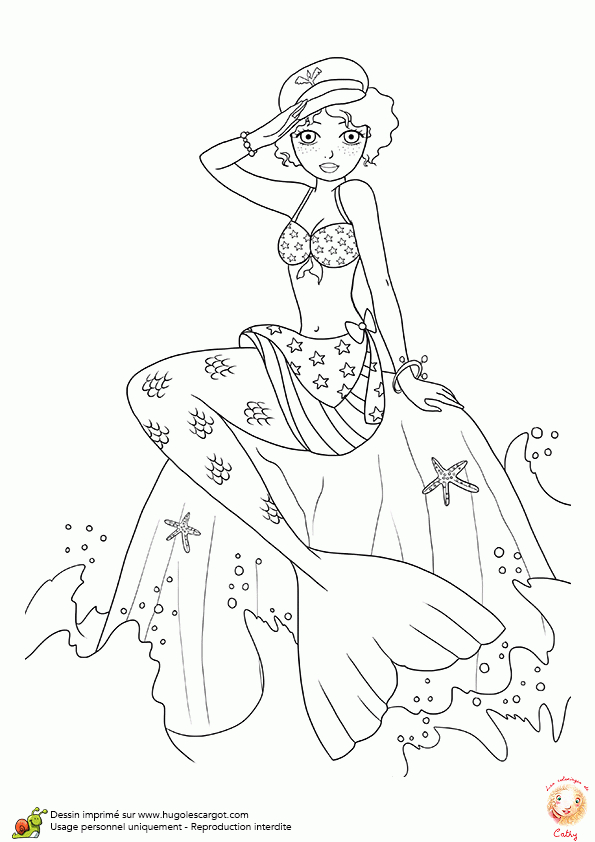 Dessin Sirène Simple – Dessin Facile Couleur serapportantà Dessin A Colorier Facile Sirene