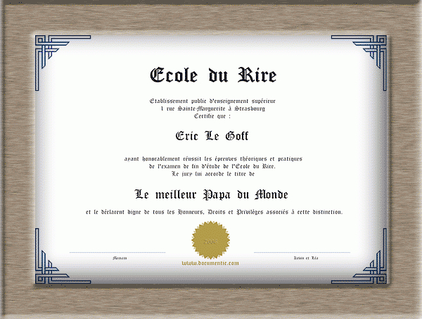 Diplome Amusant Gratuit – Ti Bank encequiconcerne Hugo L&#039;Escargot 6Eme