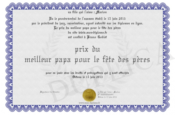 Diplomes Fetes Des Peres – Ti Bank tout Hugo L&#039;Escargot 6Eme