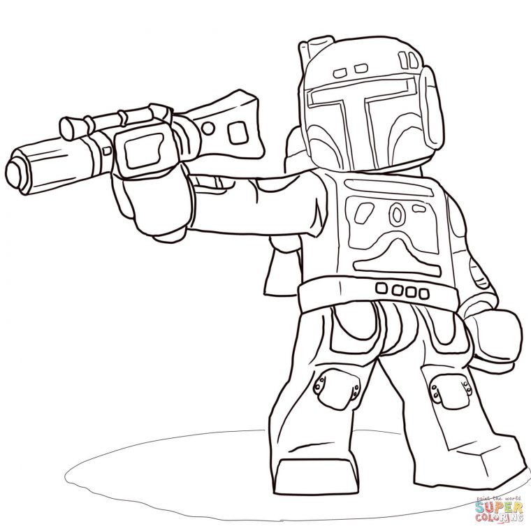 Disegno Di Boba Fett Di Lego Star Wars Da Colorare | Disegni Da encequiconcerne Dessin Tra¨s Dur