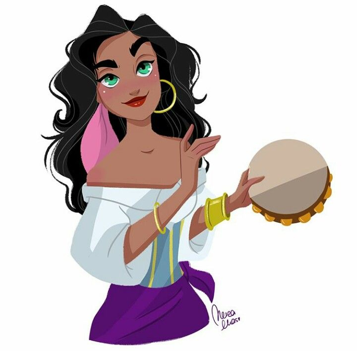 Disney Heroines Fanart – Esmeralda Gipsy | Esmeralda Disney, Disney tout Esmeralda Disney Dessin