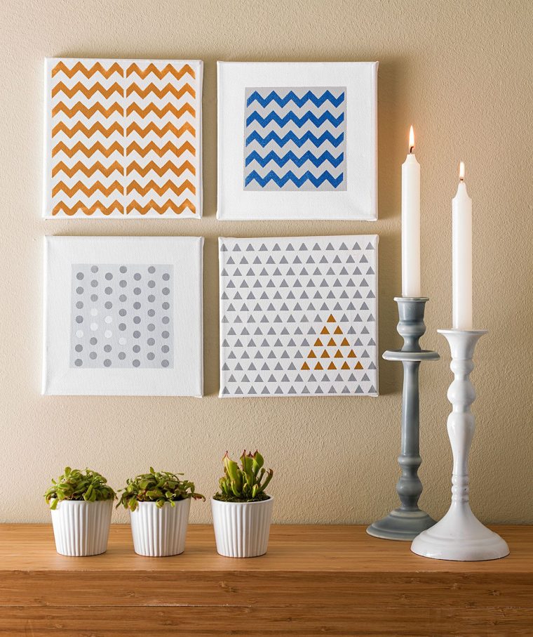 #Diy – Créez Une Déco Avec Des Châssis À Peindre | Diy, Creatif, Deco tout Tuto Cadre Photo Avec Des Ba¢Tonnets En Bois