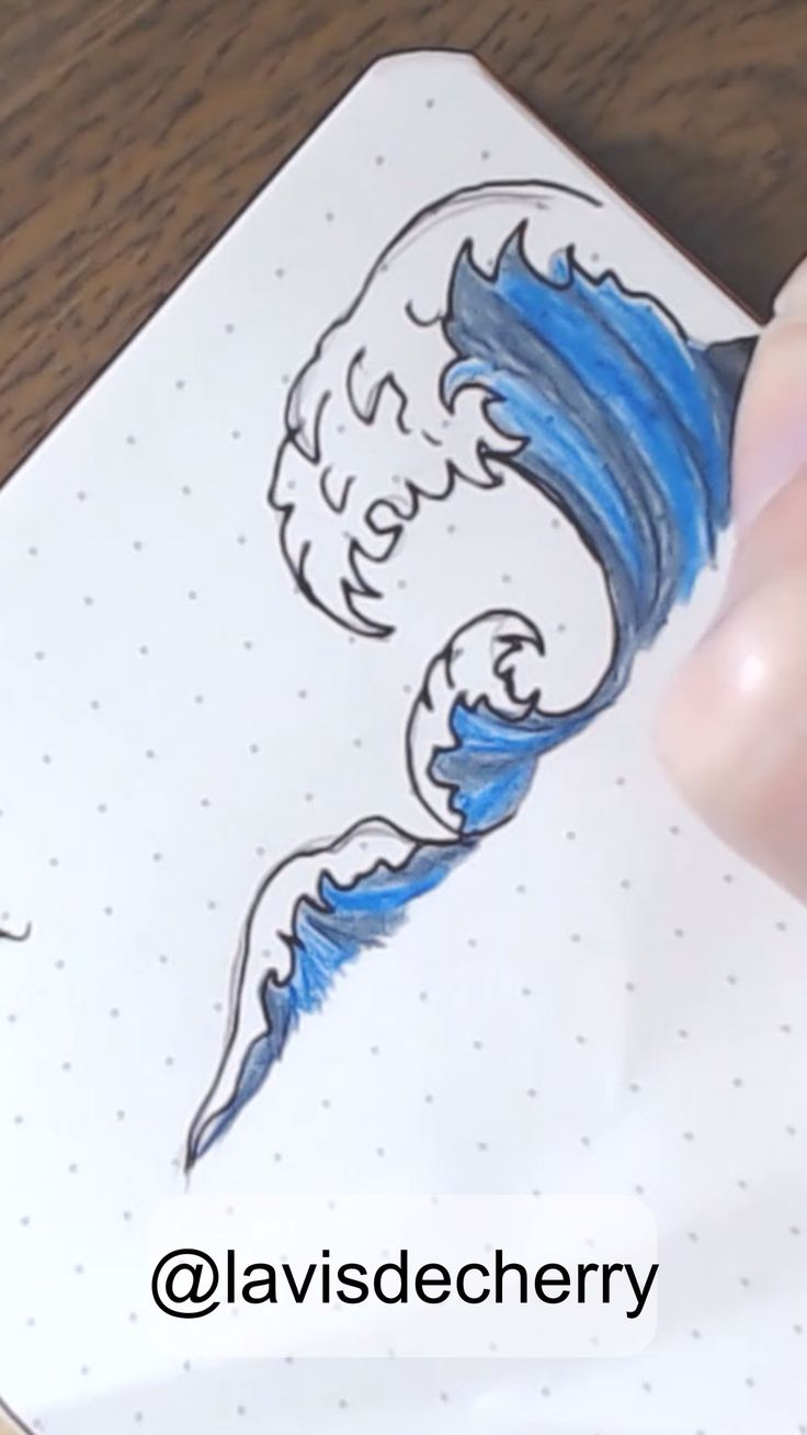 Doodle Vague Hokusai [Vidéo] | Projets De Dessin, Dessin Marguerite dedans Coloriage Hokusai Vague