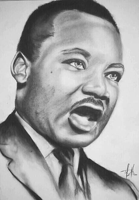 Dr. Martin Luther King Jr Drawing By Kipani Joi serapportantà Martin Luther King Jr Dibujos