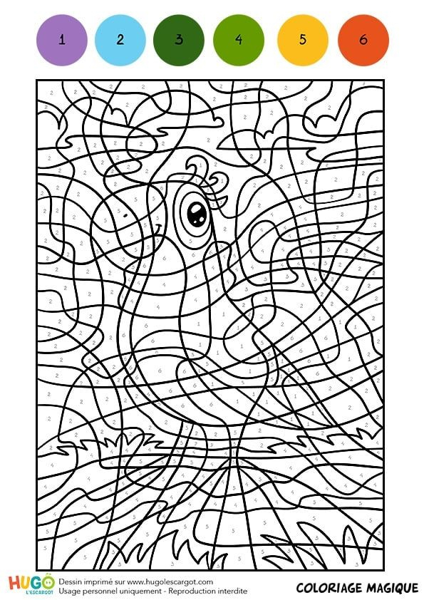 √ Hugo L Escargot Coloriage Magique avec Hugo L'Escargot Dessin