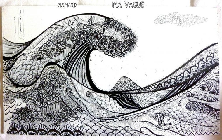 ☀Dernières Semaines En Images♡ (4) – Valy'S Blog à Coloriage Hokusai Vague