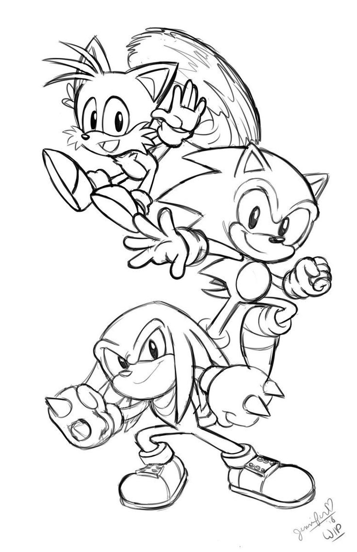 sonic 2 coloring pages