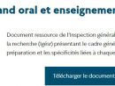 Eduscol-Présentation Du Grand Oral destiné Eduscol
