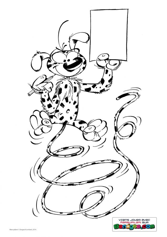 Épinglé Par Ari Flor Sur Marsupilami En 2020 | Marsupilami, Coloriage dedans Album De Coloriage En Ligne