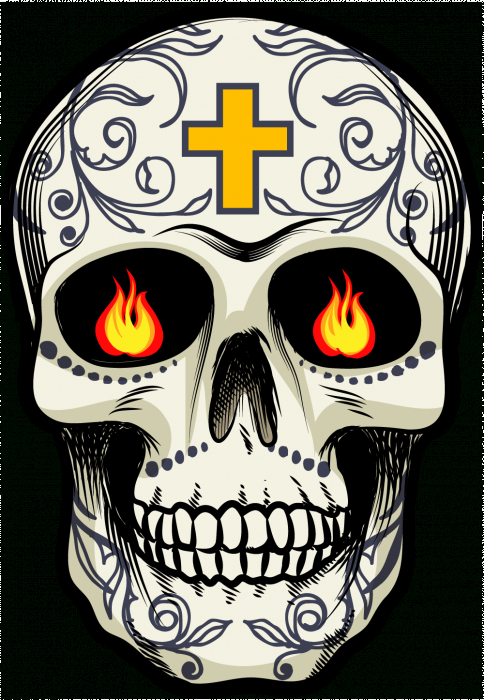 Épinglé Sur Autocollants Calavera concernant Dessin A Colorier Facile Tete De Mort